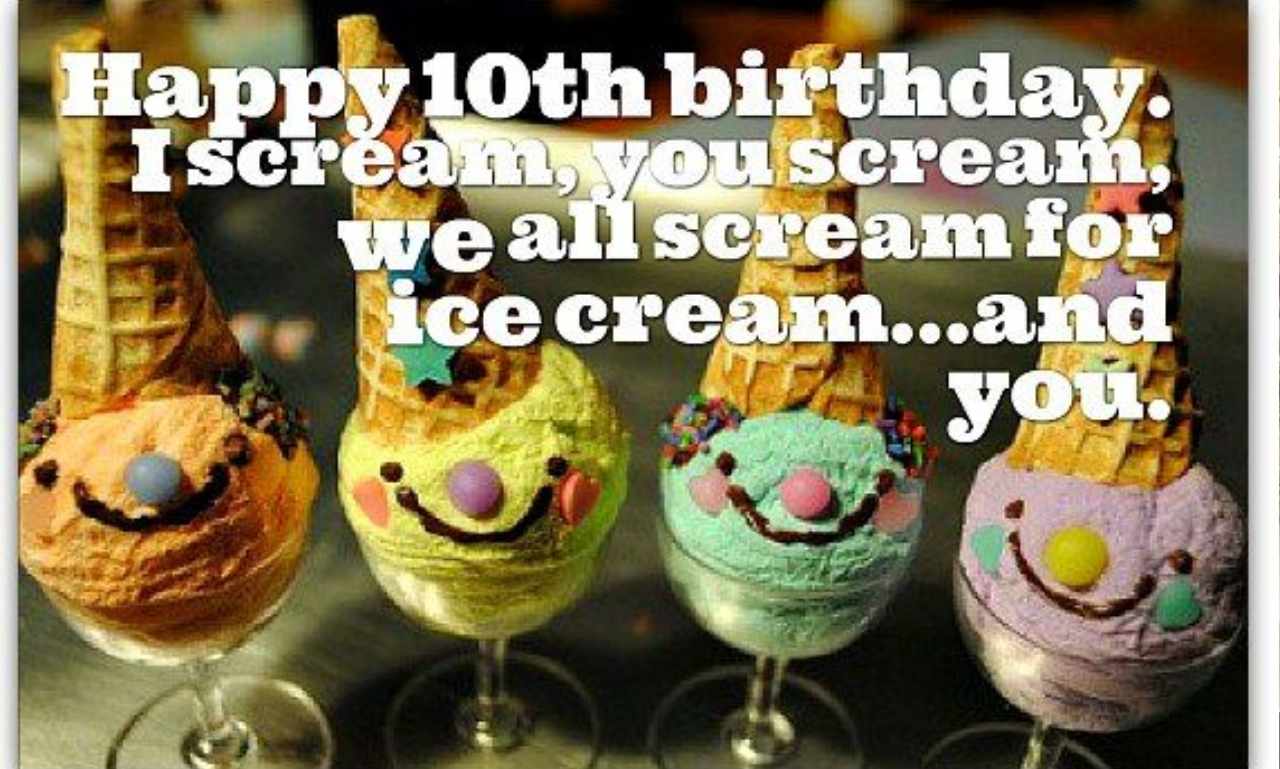 10th birthday message
