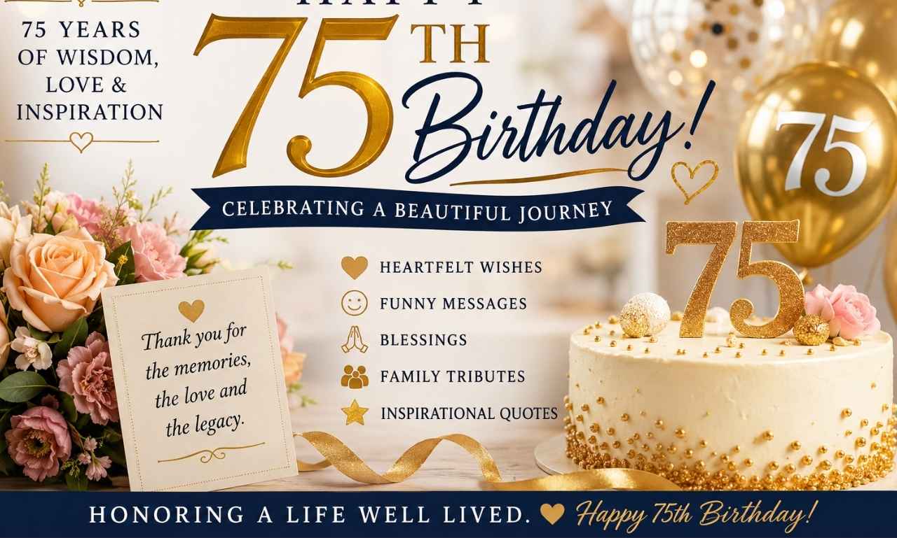 Best 75th Birthday Greetings