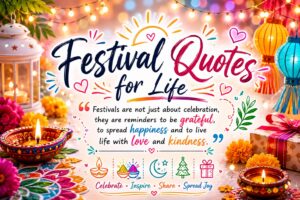 Festival Quotes Life