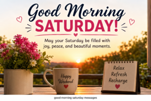 Good Morning Saturday Messages