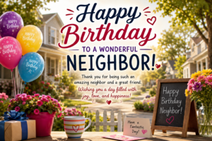 Happy Birthday to a Neighbor