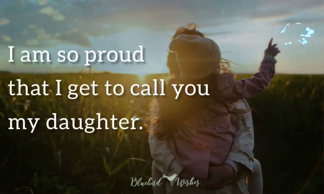 Proud Parents Message to a Daughter