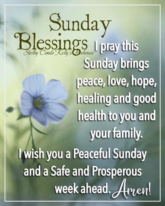 Short Sunday Blessings for Social Media
