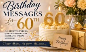 Birthday Messages for 60th