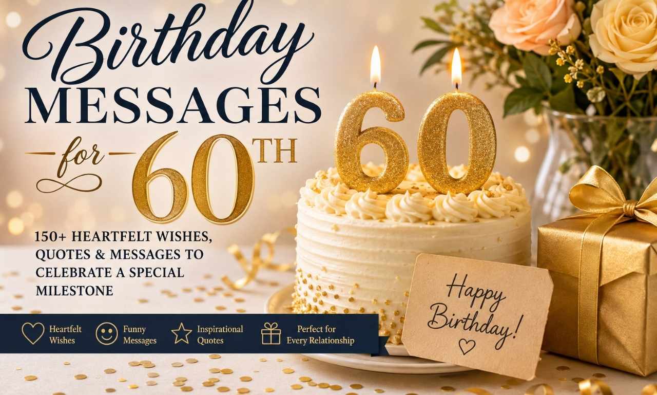 Birthday Messages for 60th