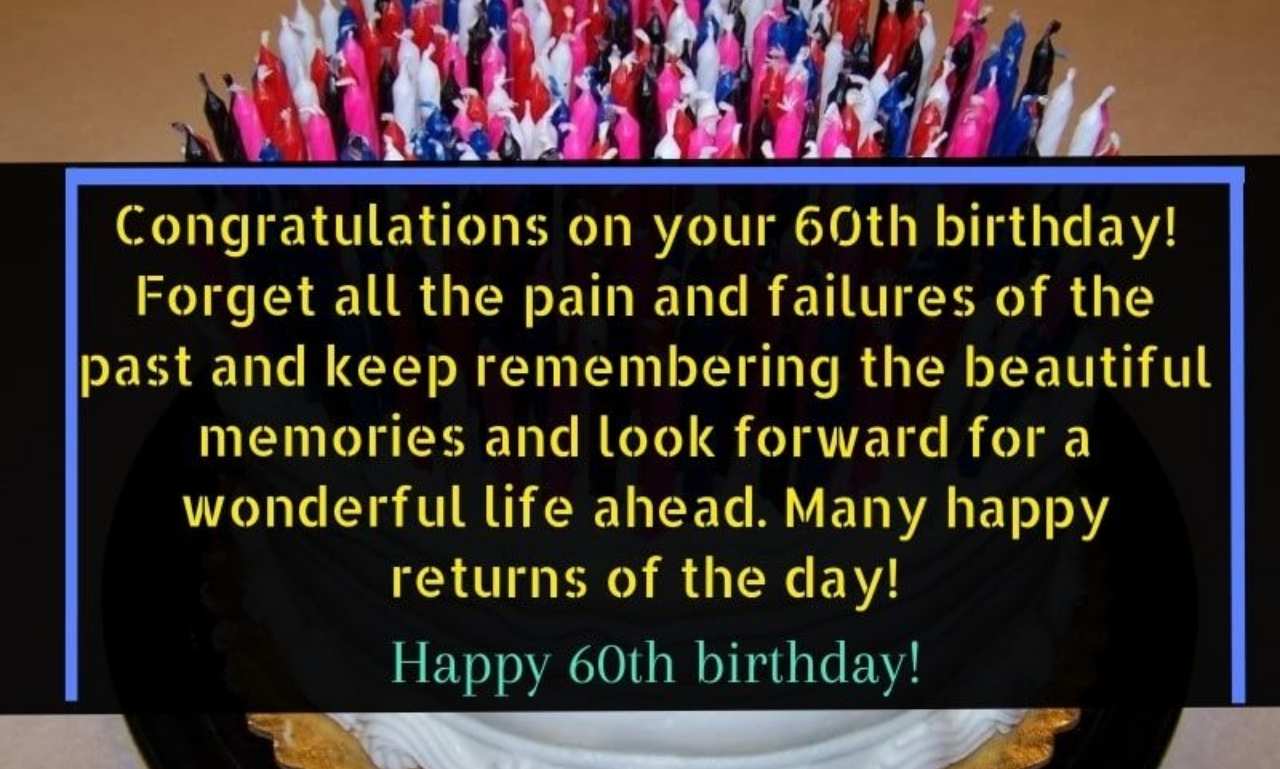 Birthday Messages for 60th