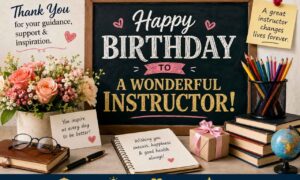 Birthday Wishes for Instructor