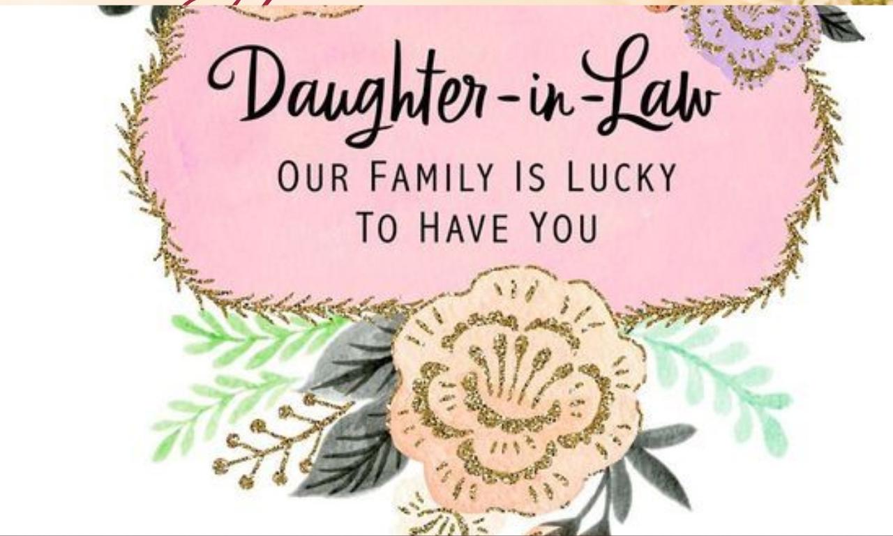 Daughter in Law on Mother's Day