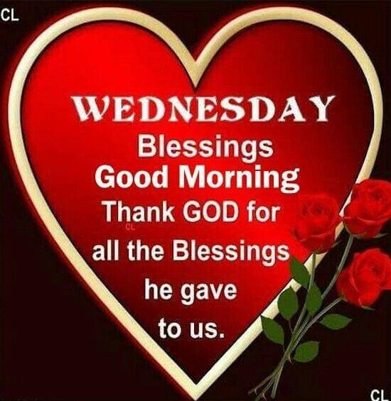 good morning wednesday blessings and prayers