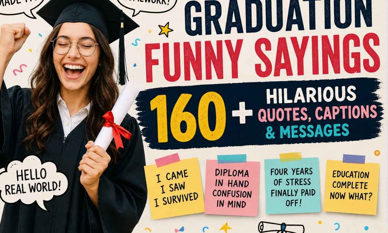 Graduation Funny Sayings: