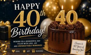 Happy 40th Birthday Greetings