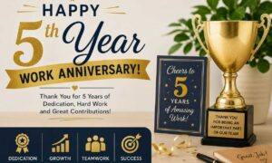 Happy 5th Year Work Anniversary