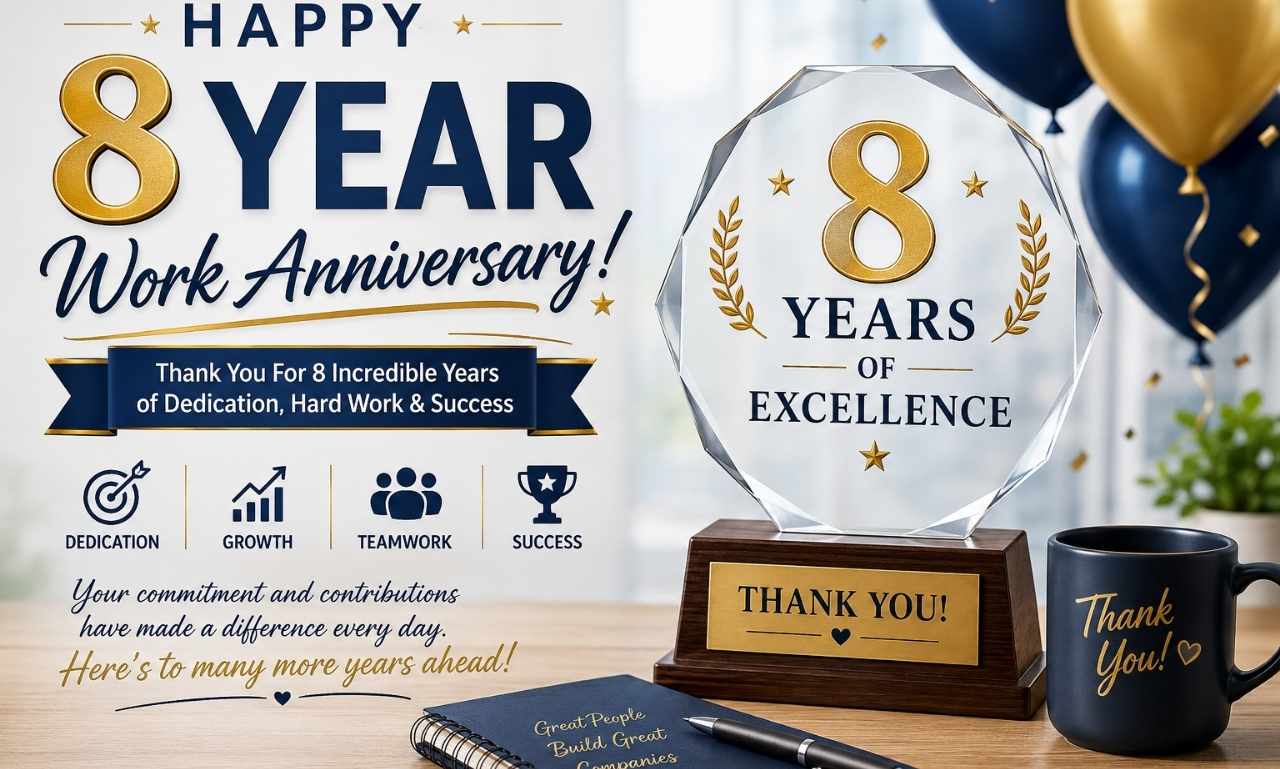 Happy 8 Year Work Anniversary
