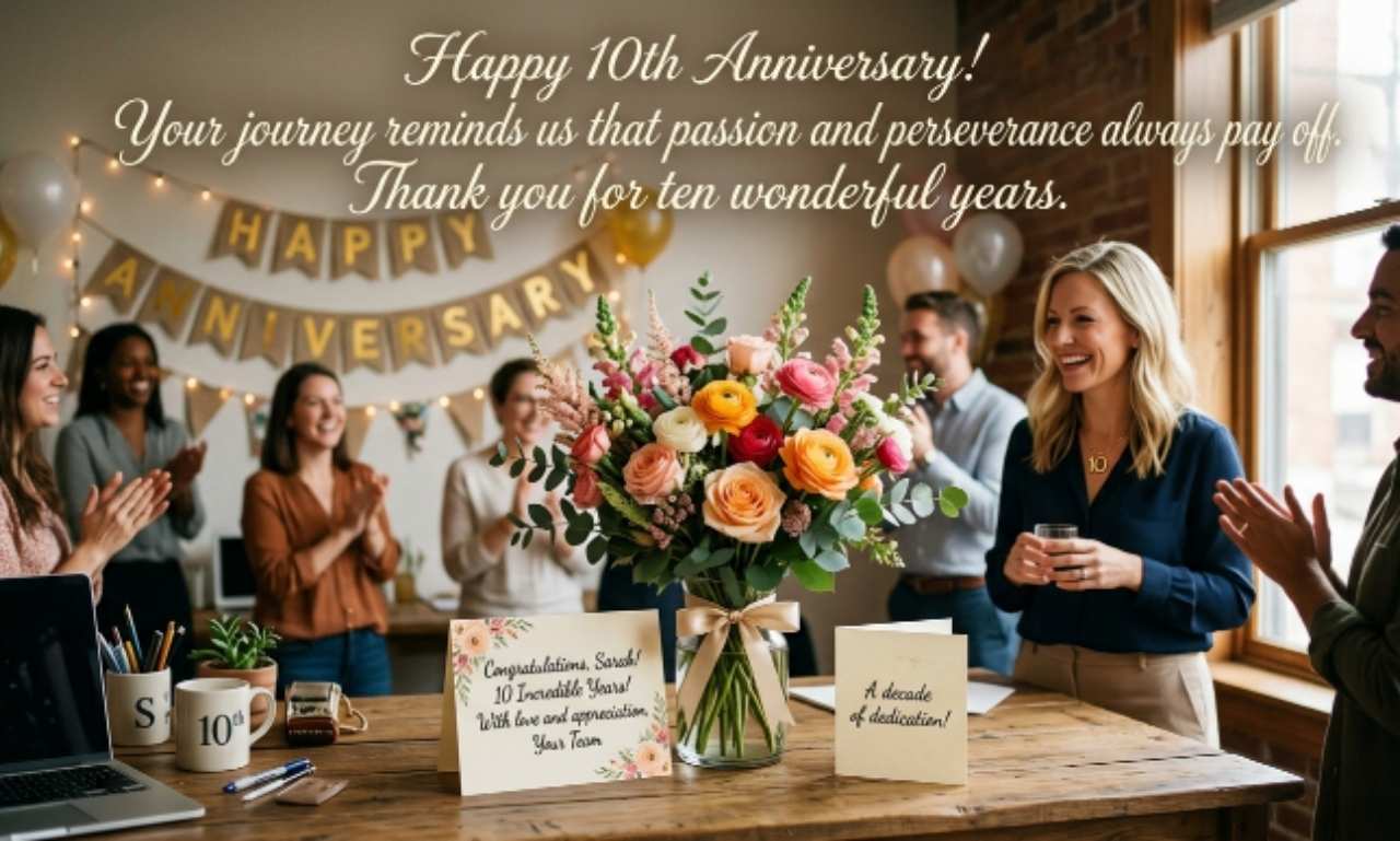 10 Year Work Anniversary Messages