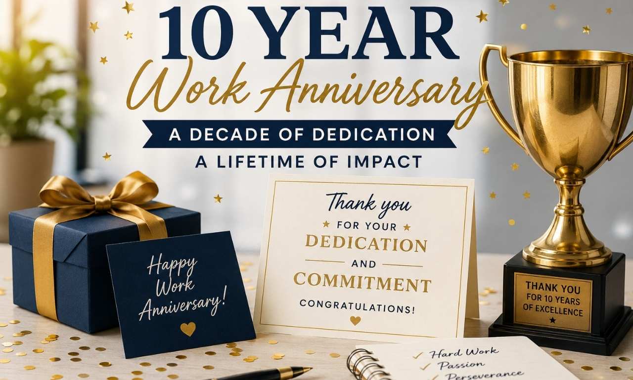 10 Year Work Anniversary Messages