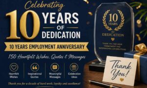 10 years employment anniversary