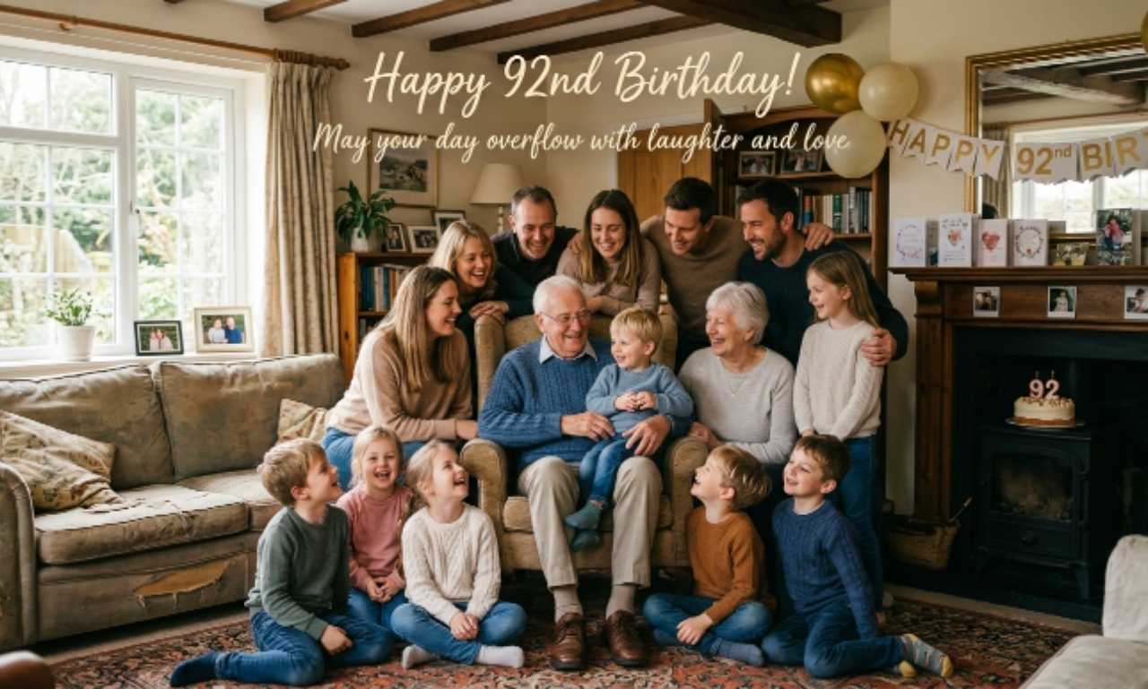 92nd Birthday Wishes