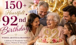 92nd Birthday Wishes