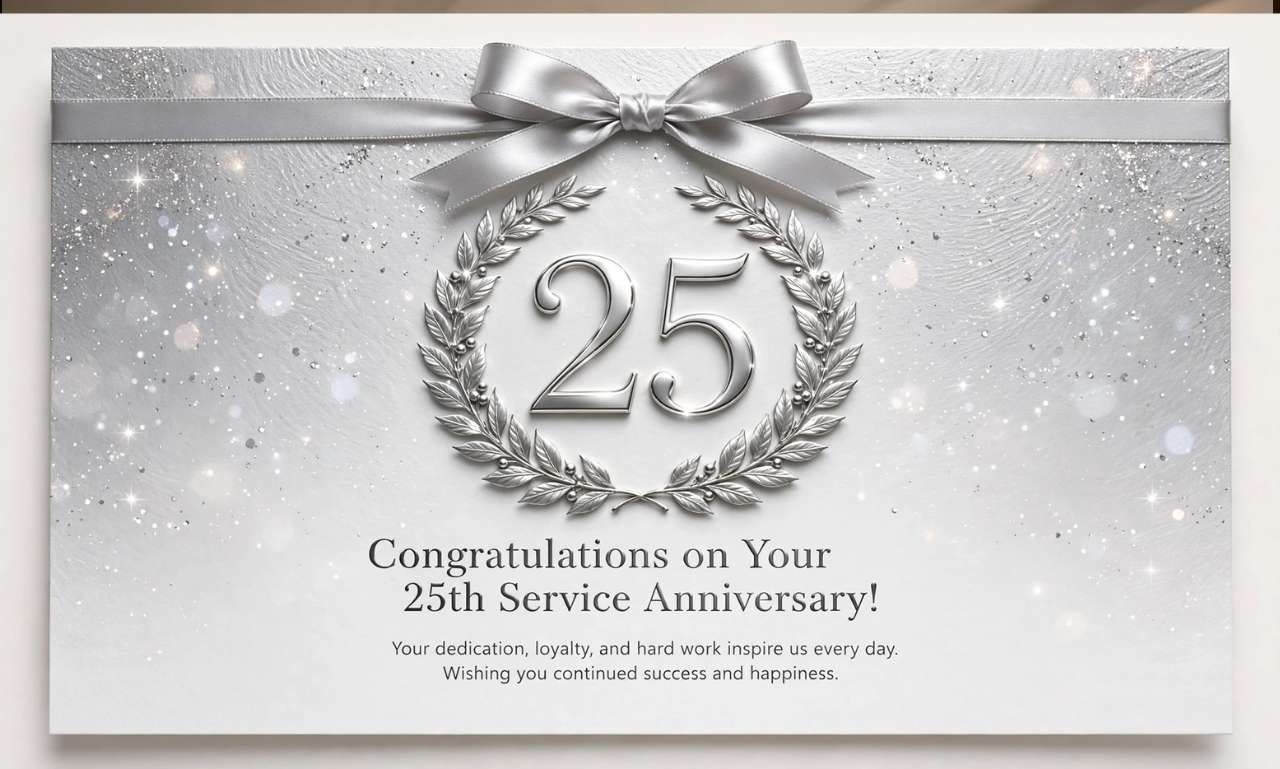 25th service anniversary