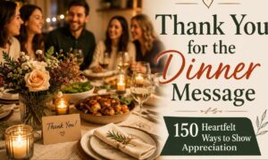 thank you for the dinner message