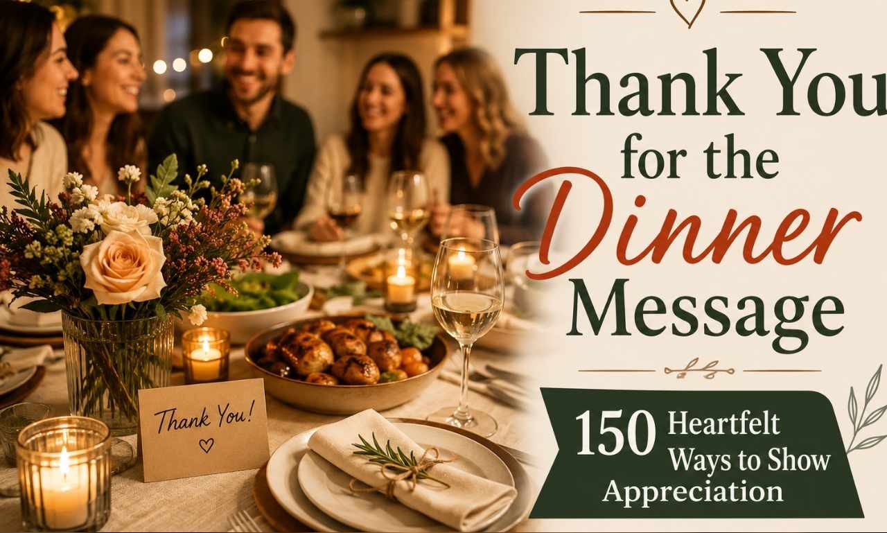 thank you for the dinner message