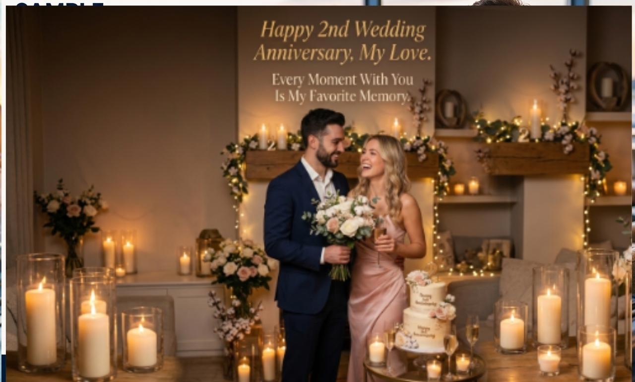 2nd wedding anniversary for wife