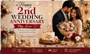 2nd wedding anniversary for wife