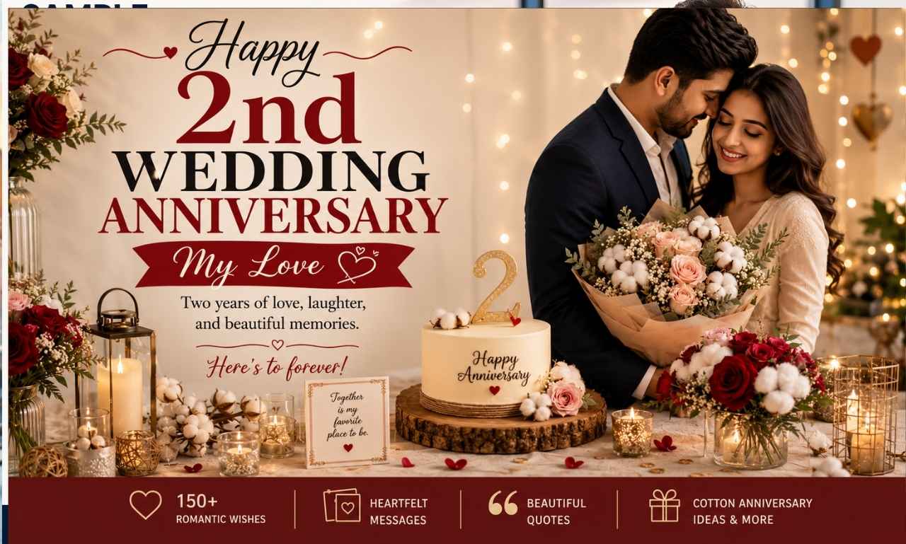 2nd wedding anniversary for wife