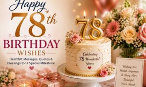 78th birthday wishes