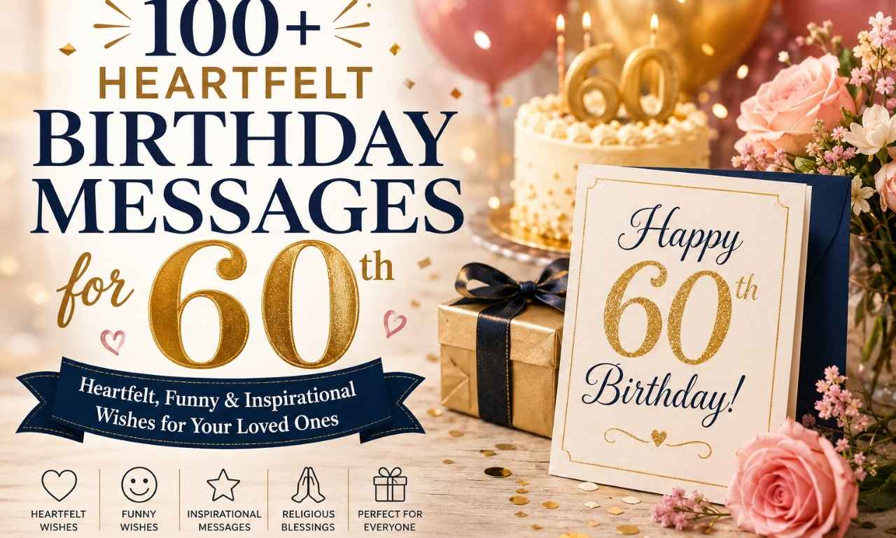 Birthday Messages for 60th: