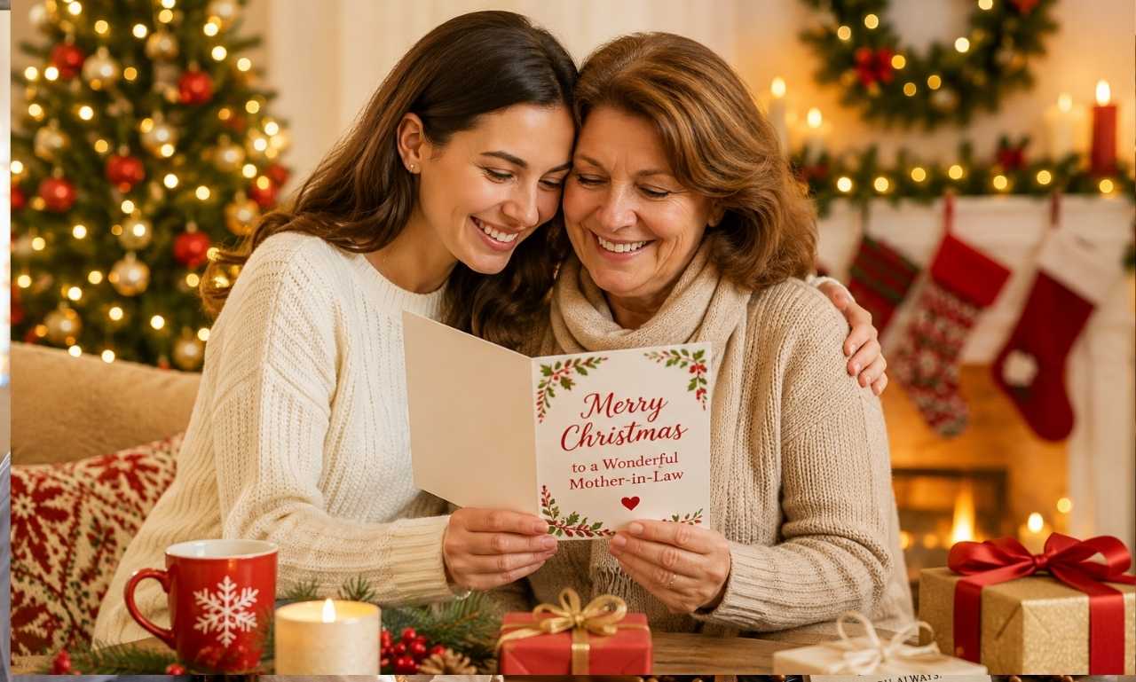 christmas card for mother in law