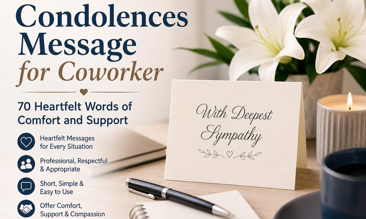 Condolences Message for Coworker