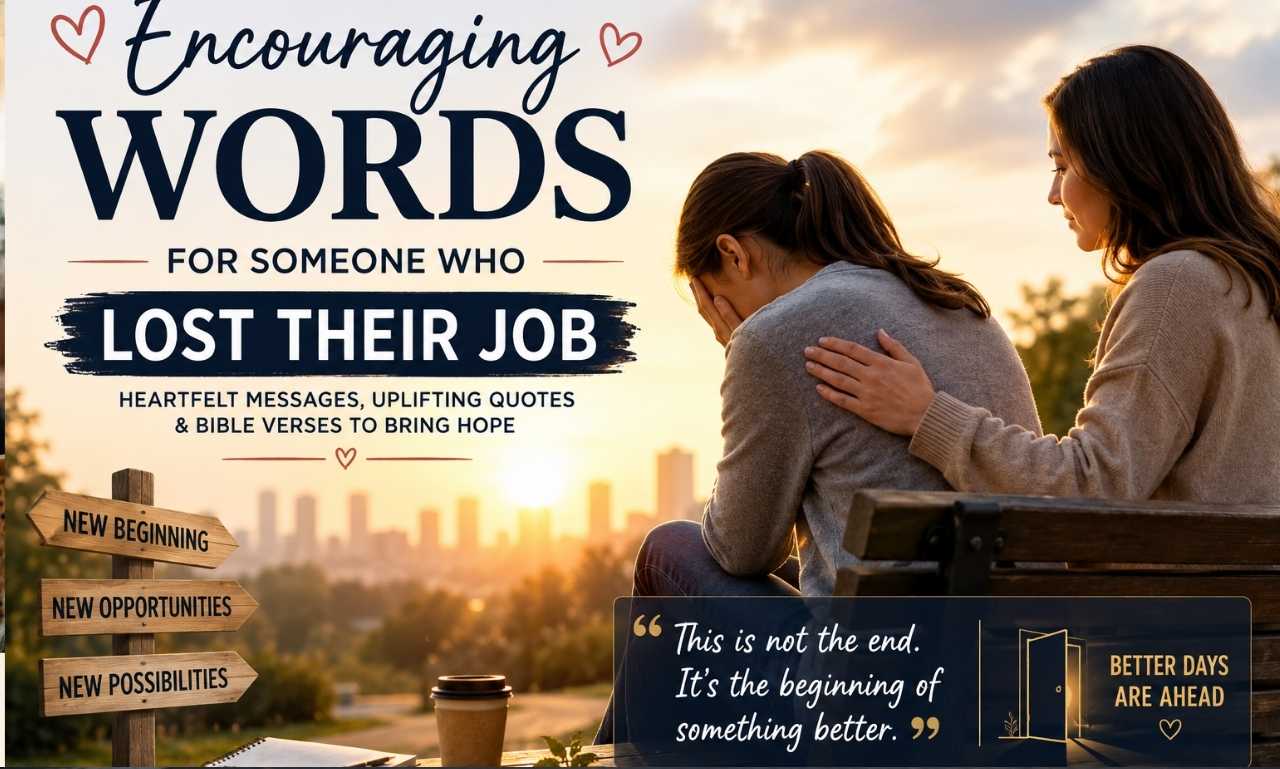encouraging words for someone who lost their job