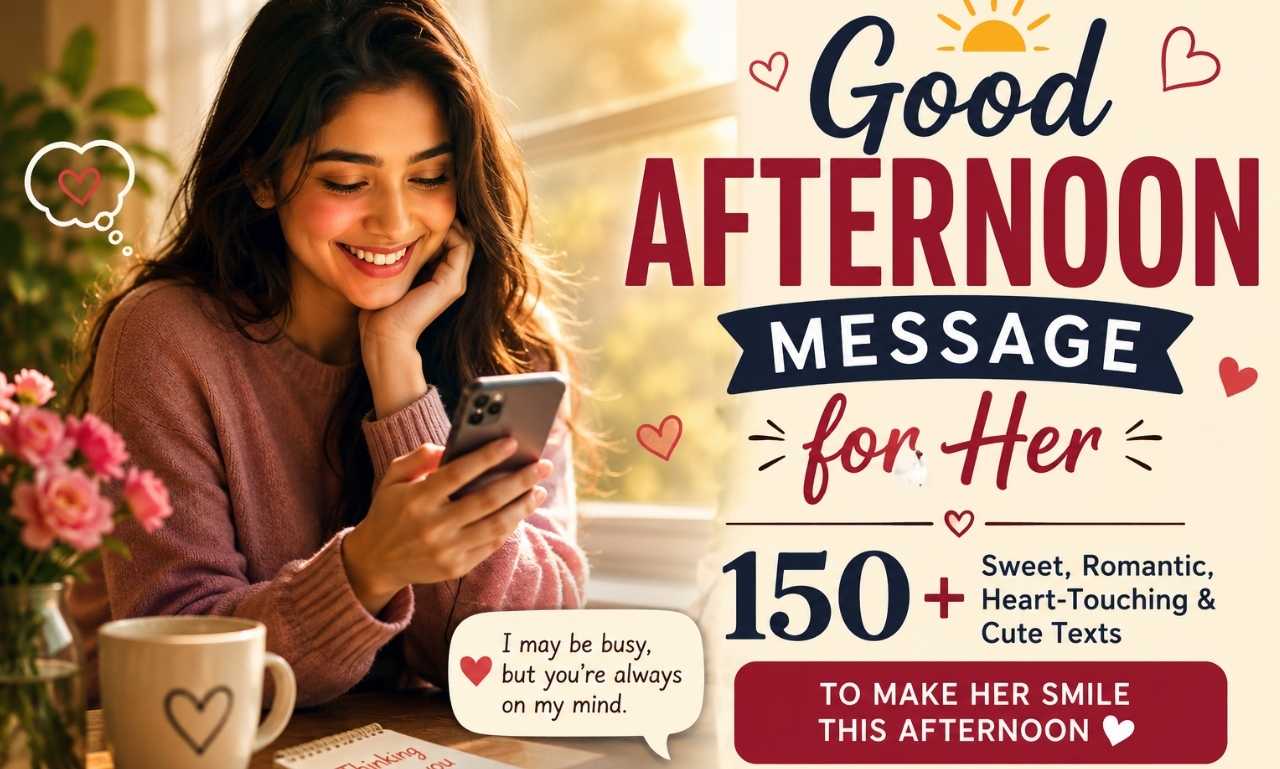 good afternoon message for her