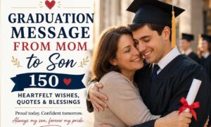 graduation message from mom to son