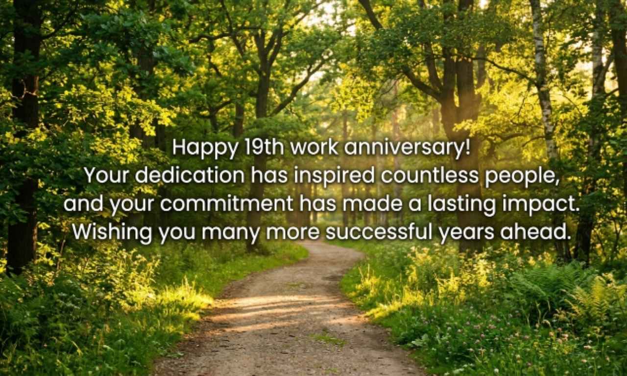 Happy 19th Work Anniversary