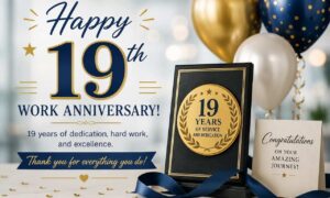 Happy 19th Work Anniversary