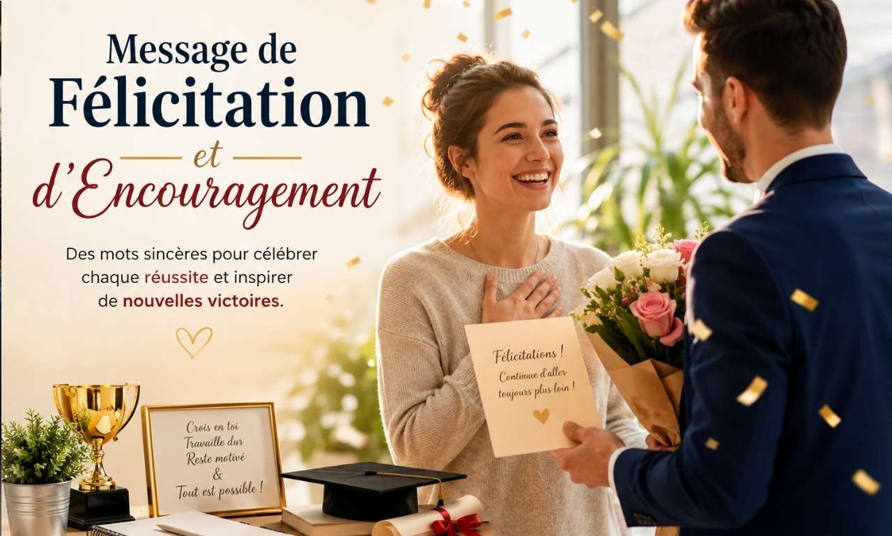 message de félicitation et d'encouragement