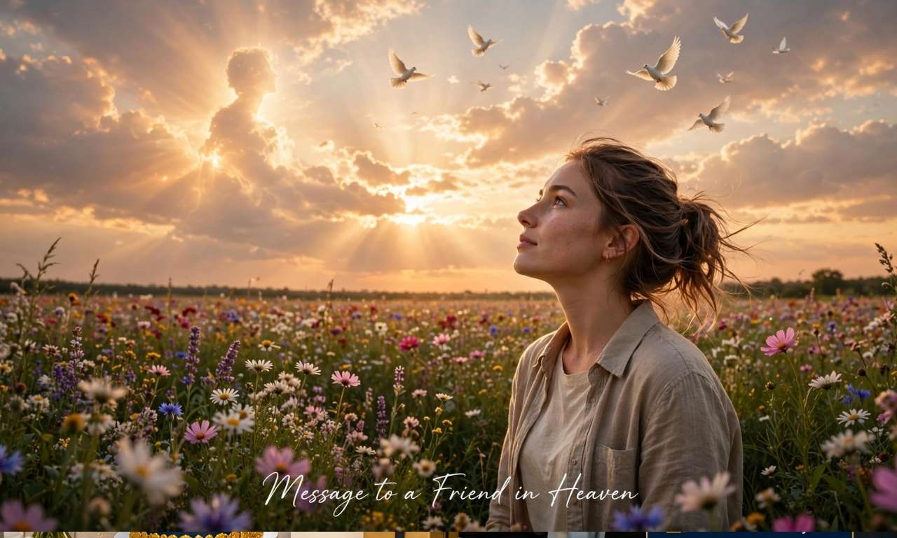 message to a friend in heaven