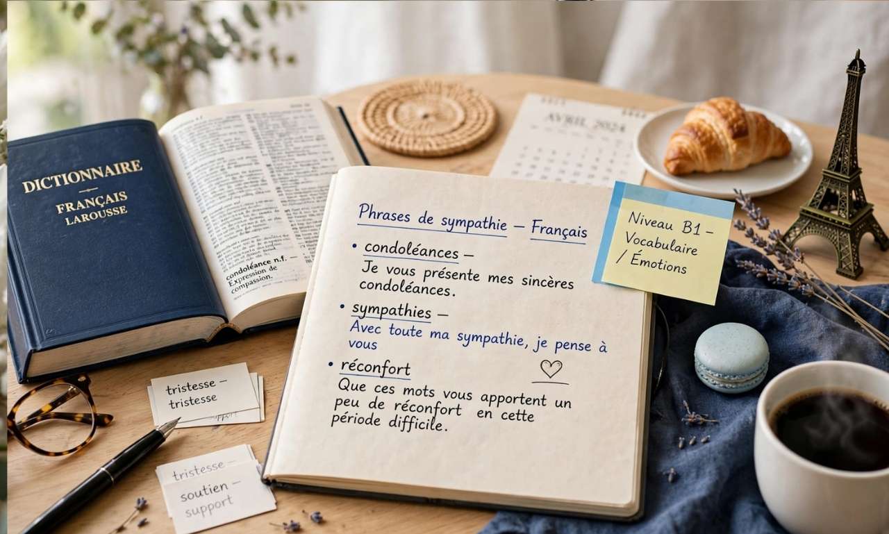 my sympathies in french
