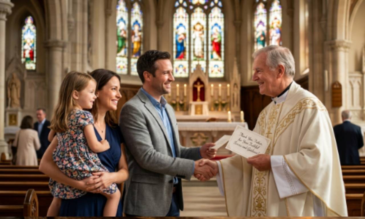 thank you card for priest
