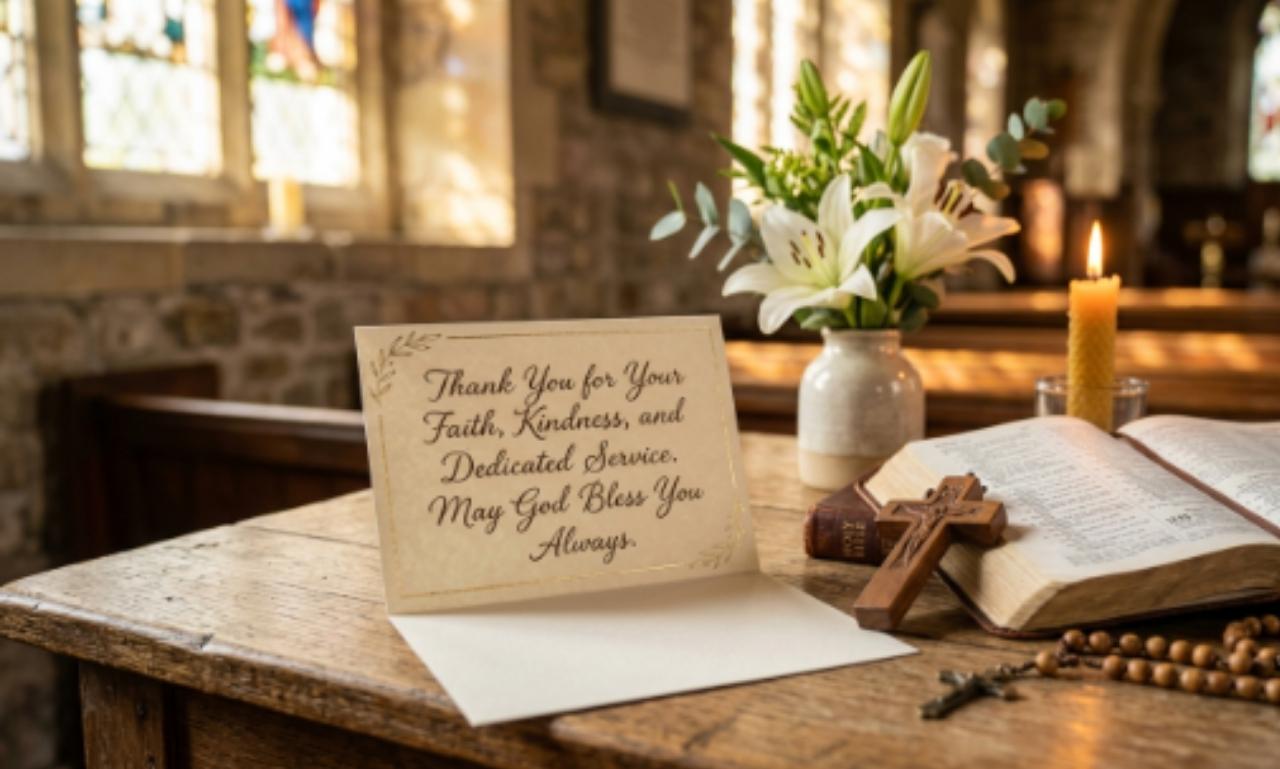 thank you card for priest