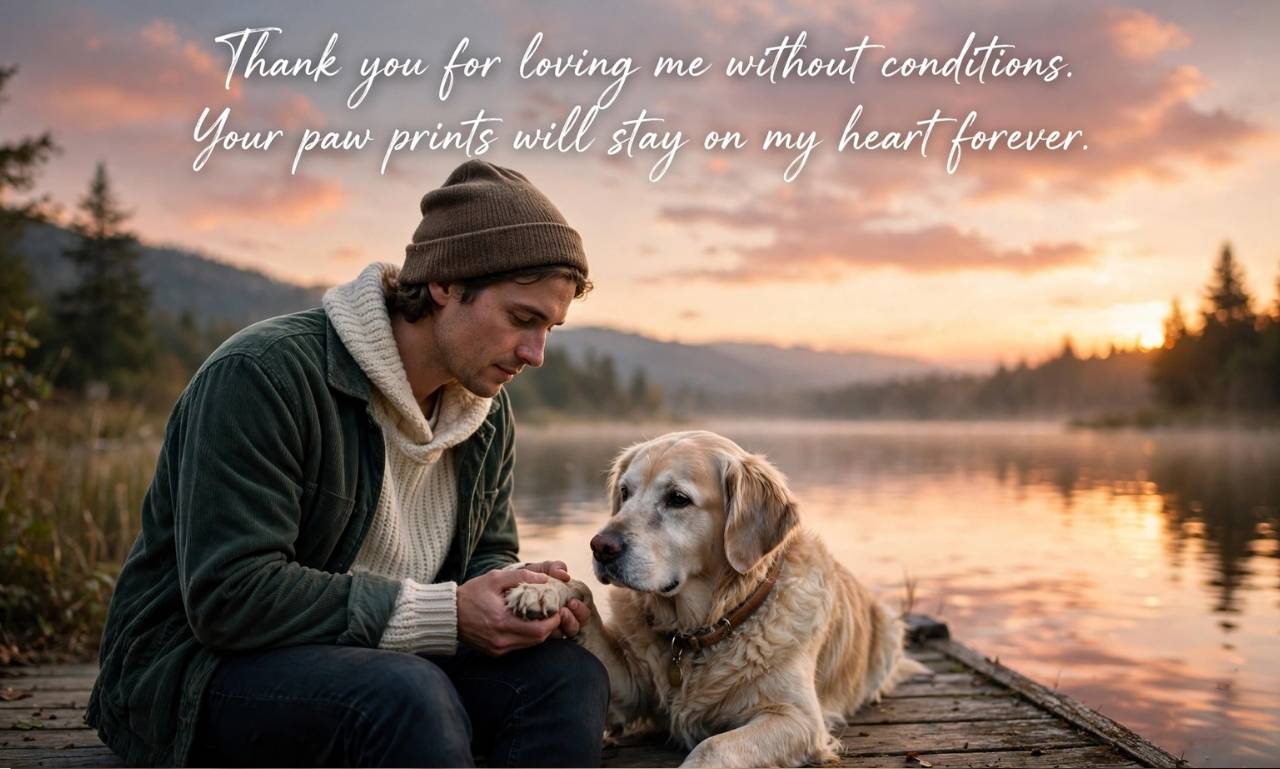 thank you message for my dog who passed away