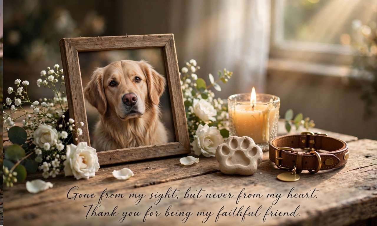 thank you message for my dog who passed away
