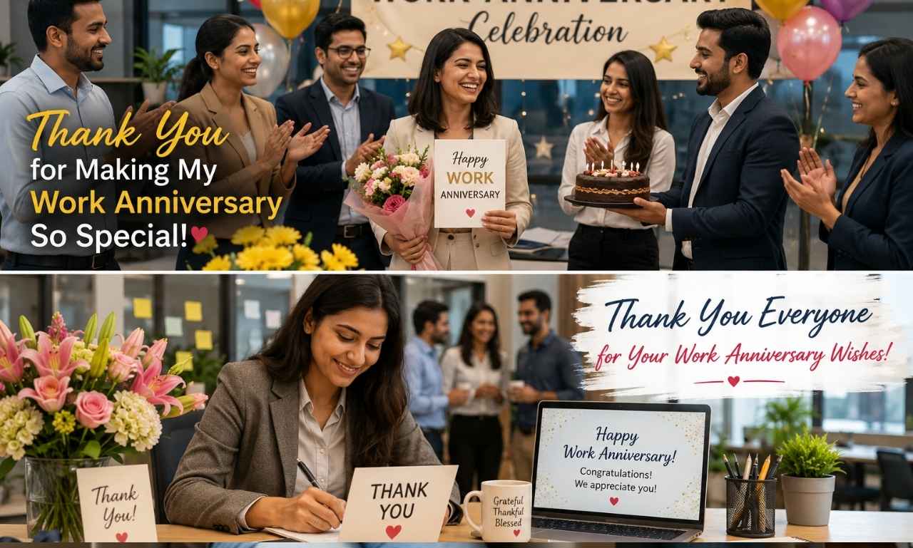 thank you message for work anniversary
