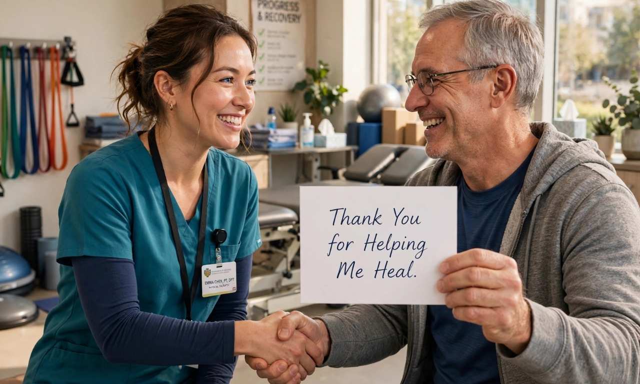 thank you note for physical therapist