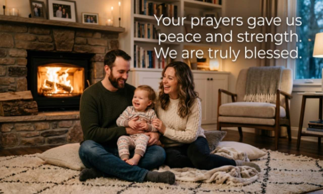 thank you note to church family for prayers