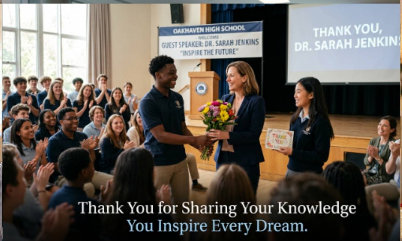 thank you note to speaker
