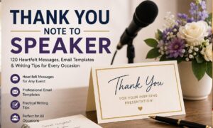 thank you note to speaker