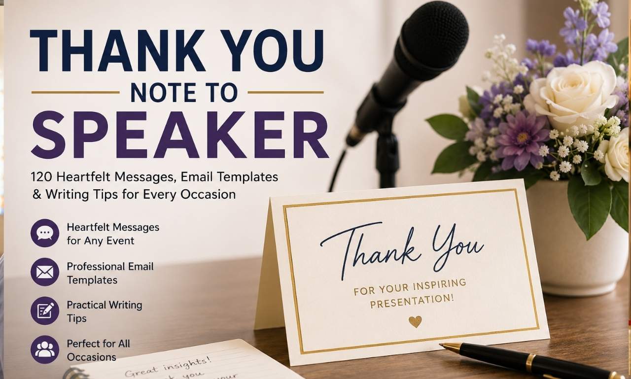 thank you note to speaker